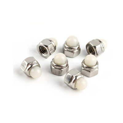 Ê cu inox mũ nhựa
