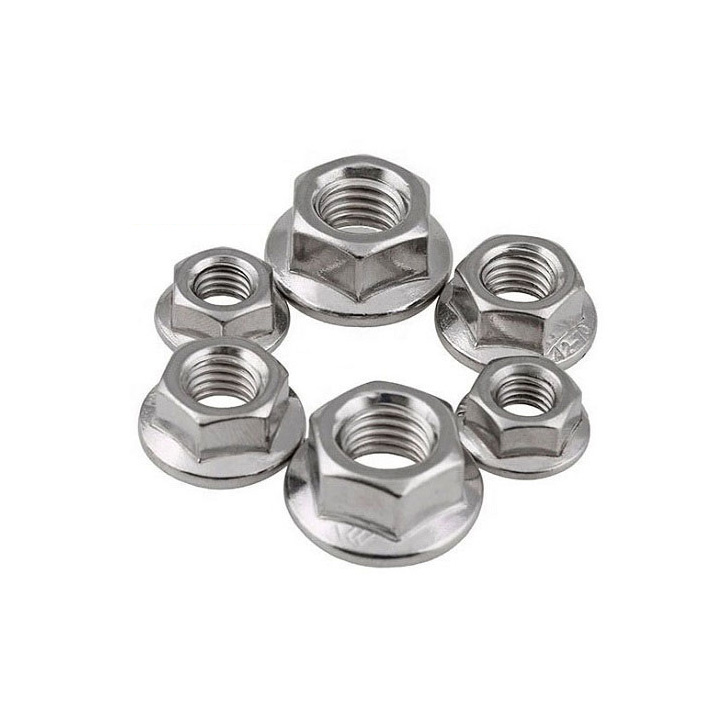 Đai ốc liền long đen DIN 6923