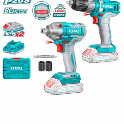 Bộ combo máy khoan TDLI200528 và máy siết buloong TIWLI2038 dùng pin 20V