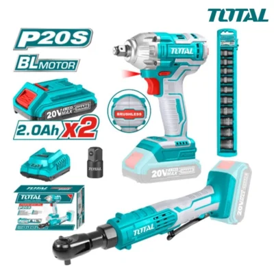 Bộ combo máy khoan TDLI200528 và máy siết buloong TIWLI2038 dùng pin 20V