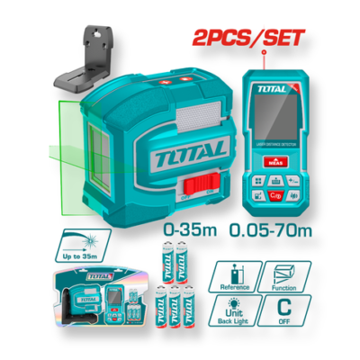Máy đo mức cân bằng tia laser xanh 3D dùng pin 16V