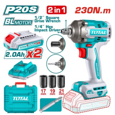 Máy siết vít & buloong không chổi than dùng pin 20V