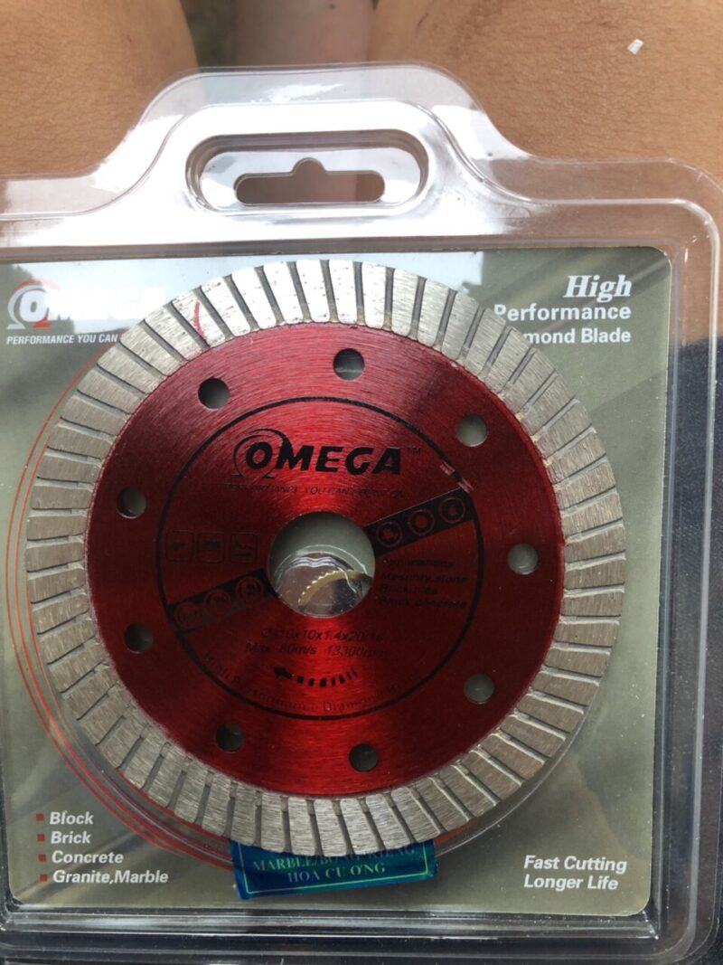 LƯỠI CẮT GẠCH ĐA NĂNG OMEGA 1T ĐỎ