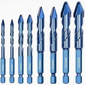 Mũi Khoan Đa Năng XANH Dài 120mm 4 Cạnh - Đuôi Lục Giác (có Khía) K-3516 6mm