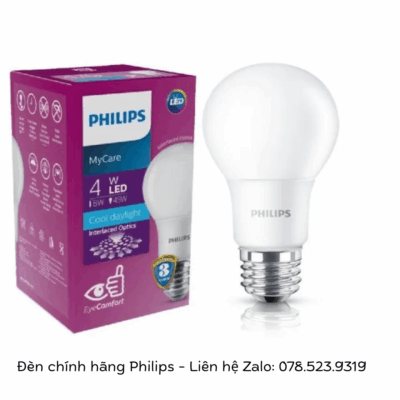 Bóng LED Bulb MyCare 4W E27 1CT/12 APR