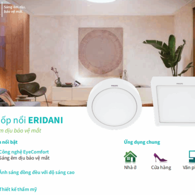 Đèn ốp nổi ERIDANI Vuông/Tròn