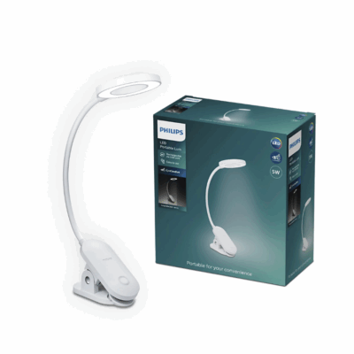 Đèn bàn học Forys Clip DSK206 5W 40K W USB Philips